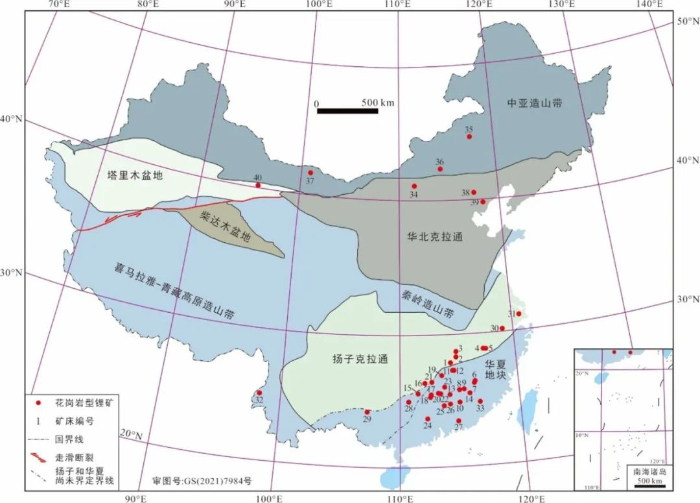 中国云母矿分布图片