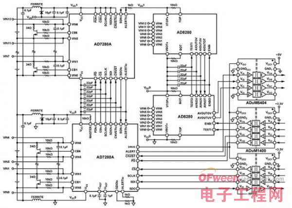 全隔离式锂离子电池监控和保护系统